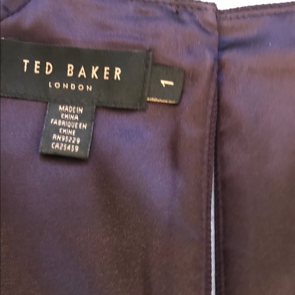 Ted Baker Nuada plum playsuit Romper! Size 1! Stunning crystal neckline! - Picture 6 of 7